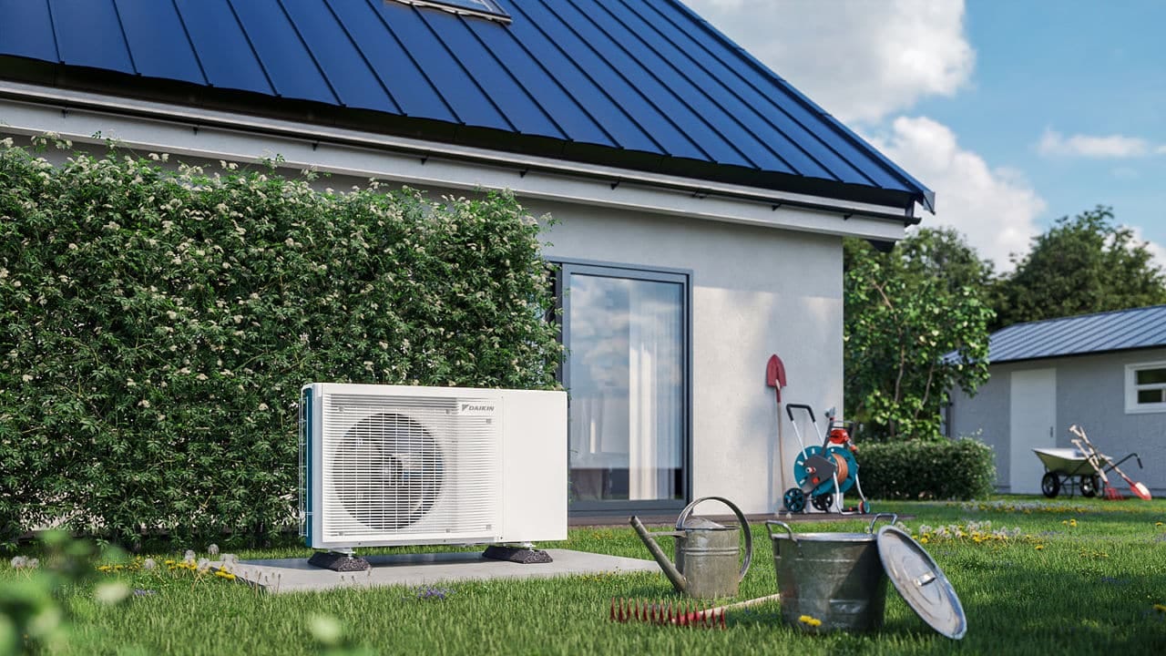 pompa de caldura instalata casa